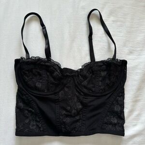 H&M Black Lace Bustier